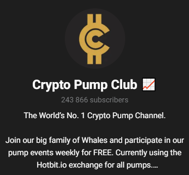 Crypto Pump Club ?